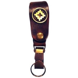 Llavero Simil Cuero Con Dije