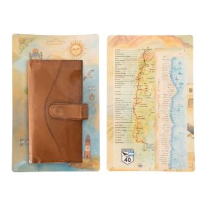 Billetera De Dama En Cuero Tipo Fichero Blister Argentina