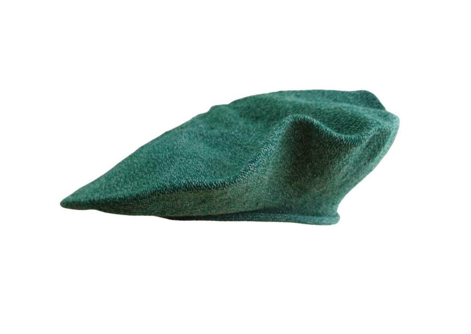 Boinas Vasca Pamplona En Hilo Jaspeado Bordo y Blanco Reforzada - Imagen 7