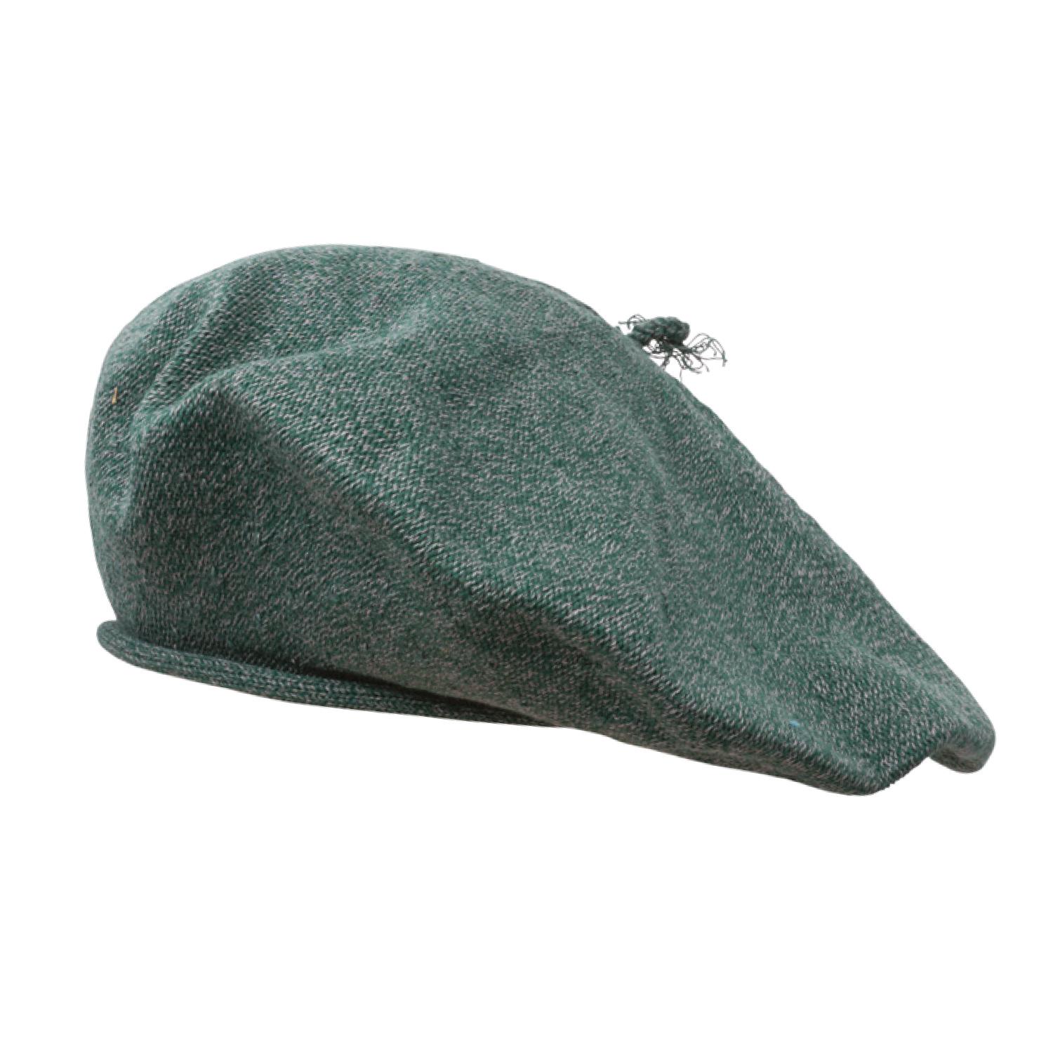 Boinas Vasca Pamplona En Hilo Jaspeado Bordo y Blanco Reforzada - Imagen 8