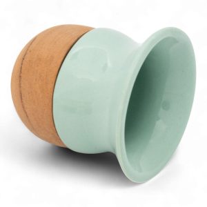 Mate de Ceramica Y Madera