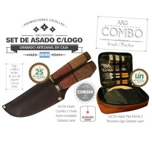 Combo (25 Set de Asado Grabado) + Un Set De Asado Grabado De Regalo