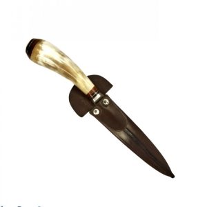 Cuchillo Asta 16 Cm Acero Inox Vaina Vaqueta