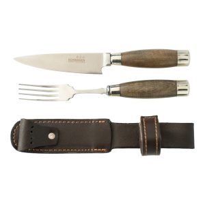 Juego de Tenedor y Cuchillo SCHMEIDEN en Vaina de Cuero