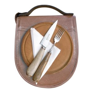 Juego de Pic-Nic Individual SCHMIEDEN con Estuche de Cuero Premium