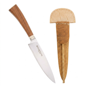 Cuchillo Madera Y Hueso Fino Con Hoja Pampeana