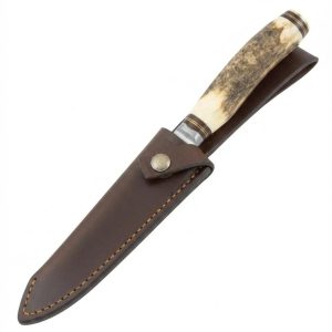 Cuchillo De Ciervo 14 Cm Acero Inox Vaina Monte