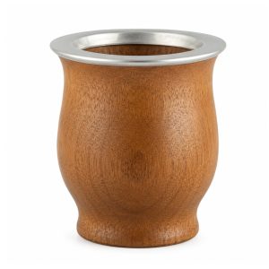Mate Madera Lustrada y Virola de Acero Pulida