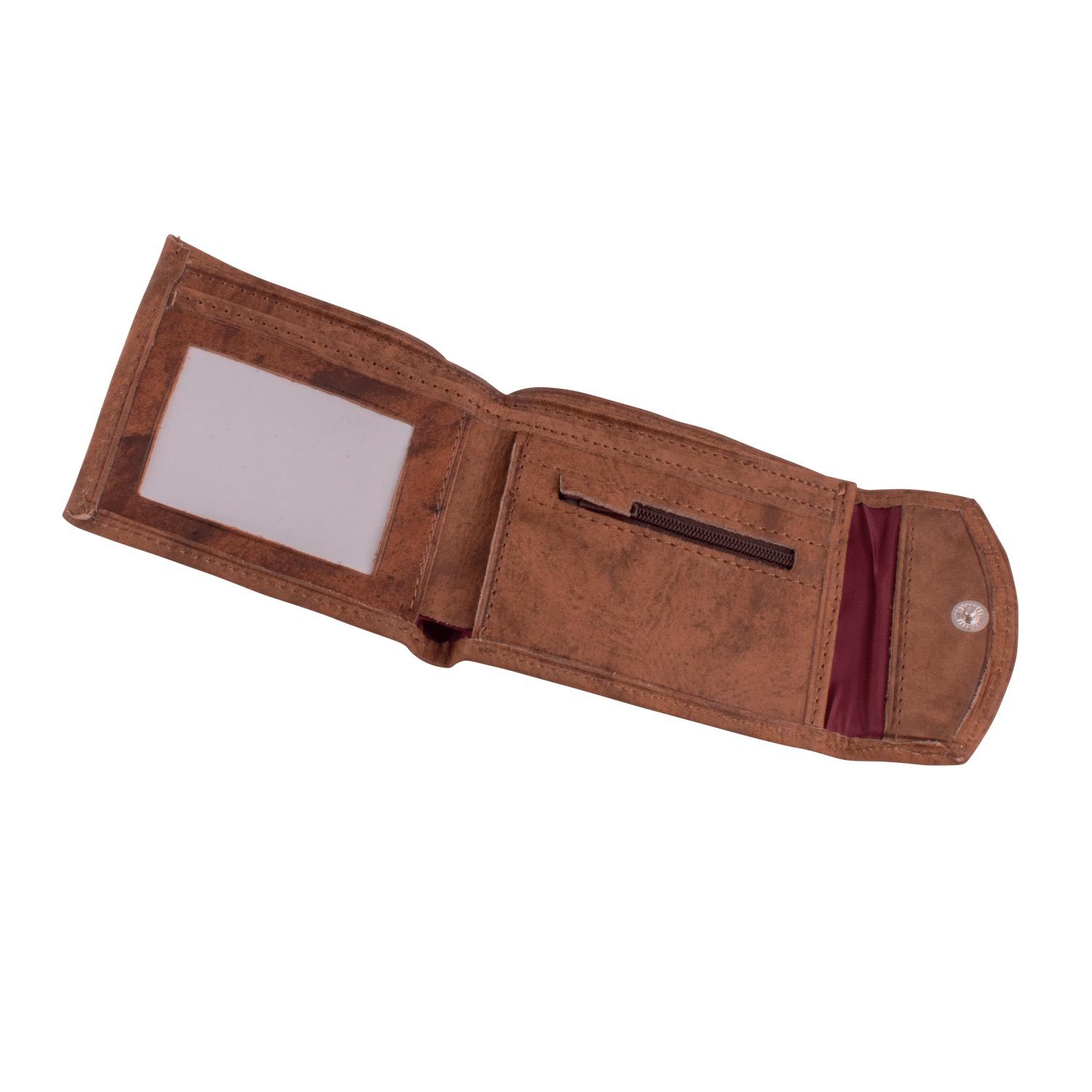Billetera De Cuero Elegante Con Solapa - Imagen 2