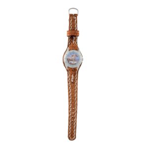 Reloj con Malla Entera de Carpincho para dama
