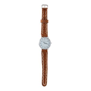 Reloj con Malla Partida de Carpincho para dama